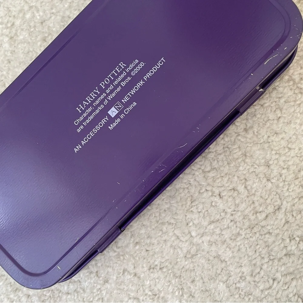 Harry Potter Purple Y2K Metal Pencil Case